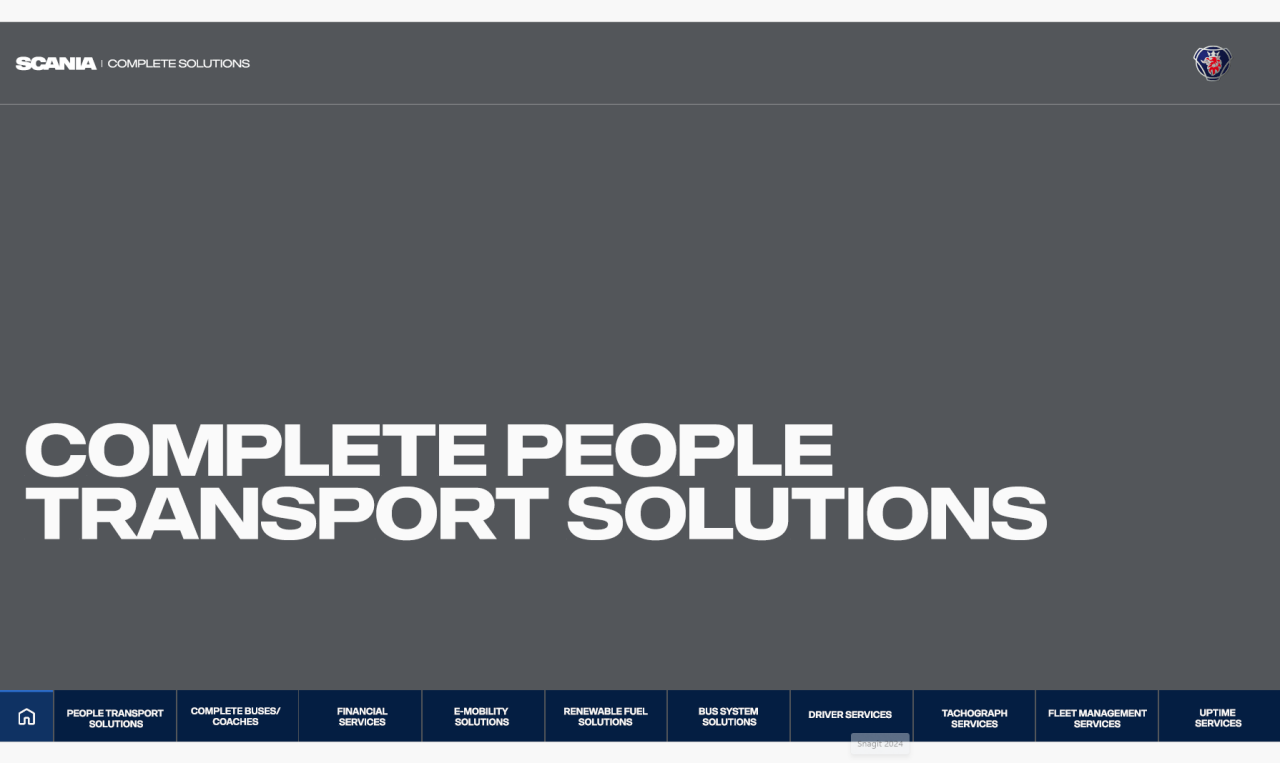 Complete people transport solutions